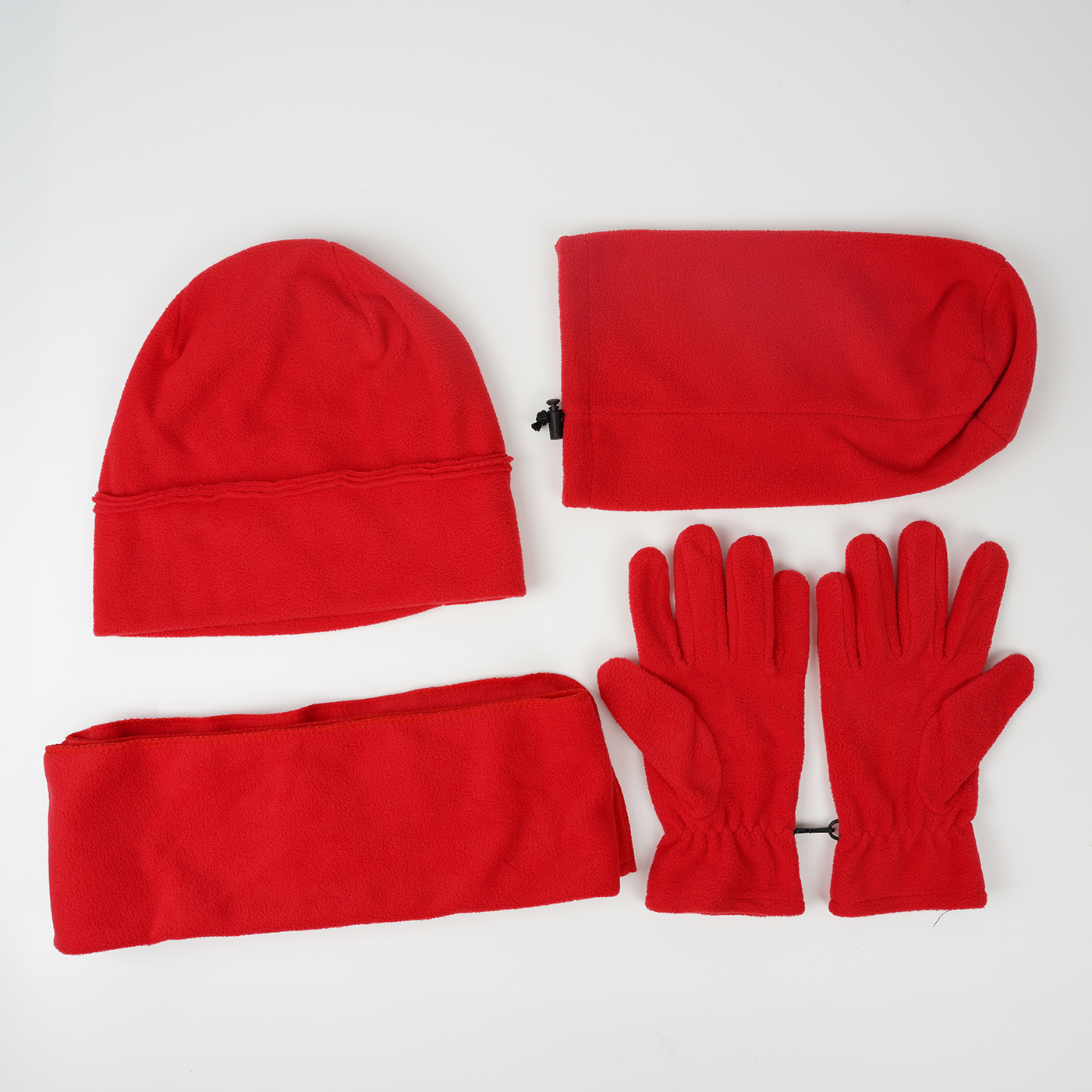 Winter Warm Scarf Beanie Hat Glove Neck Gaiter Set3