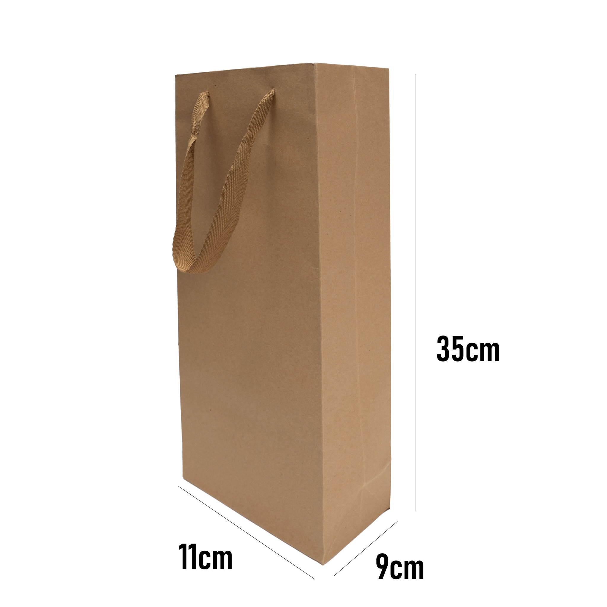 Custom Kraft Paper Wine Bag2