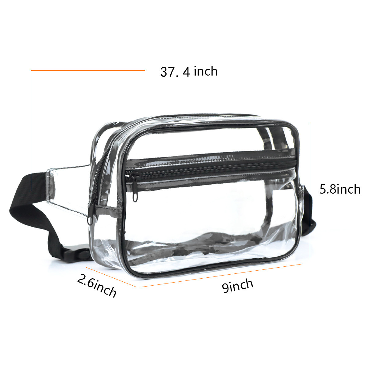 Stadium Approved Clear Belt Bag2