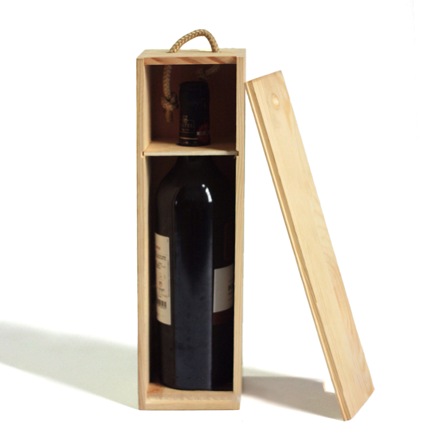 Wooden Single Wine Bottle Box2