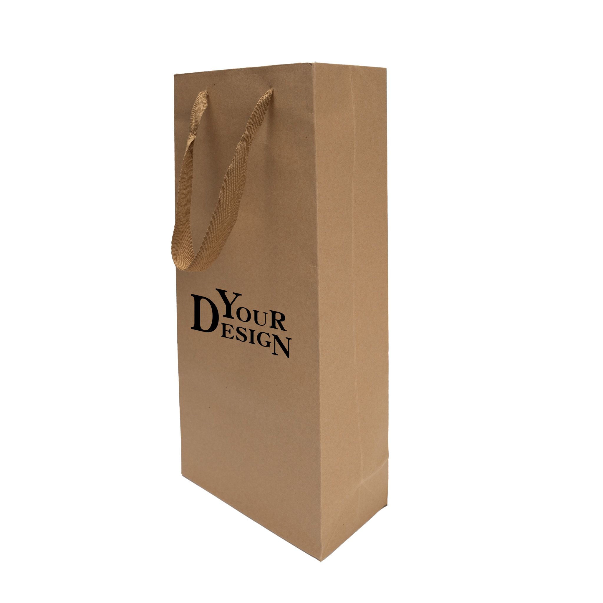 Double Bottle Kraft Paper Wine Gift Bag1