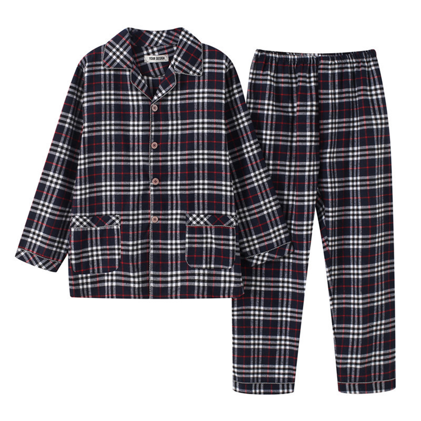 Flannel Sleepwear Suit 1