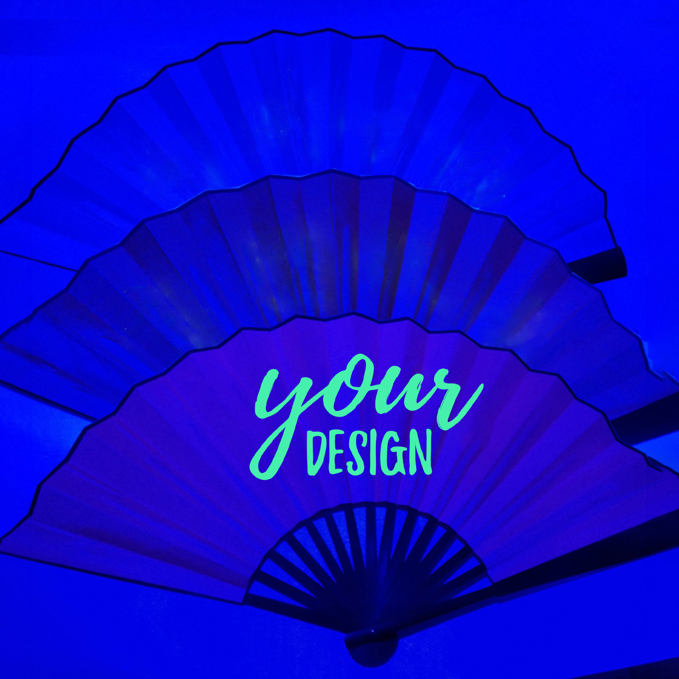 Glow Disco Folding Hand Fan3