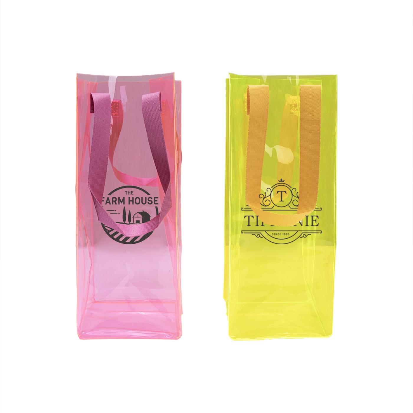 Wein-Eisbeutel, transparent, PVC