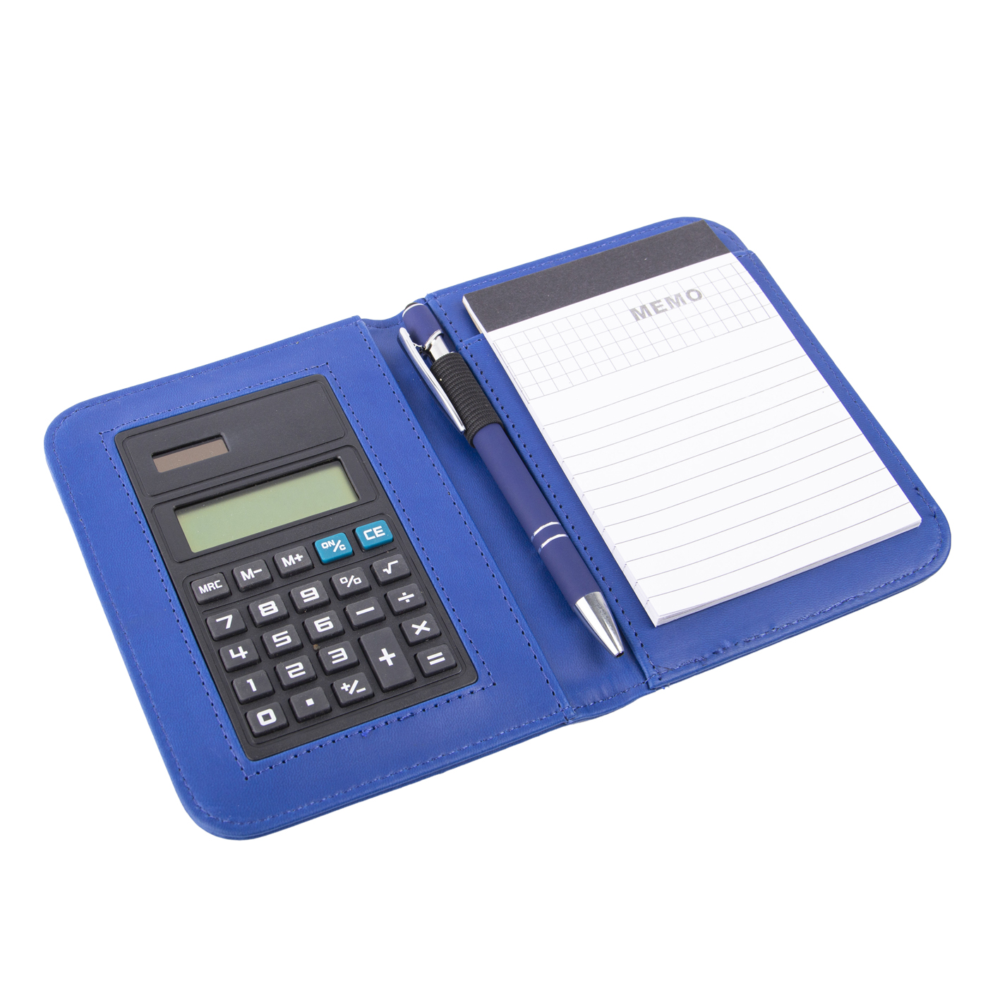Notizbuch mit Taschenrechner, Leder