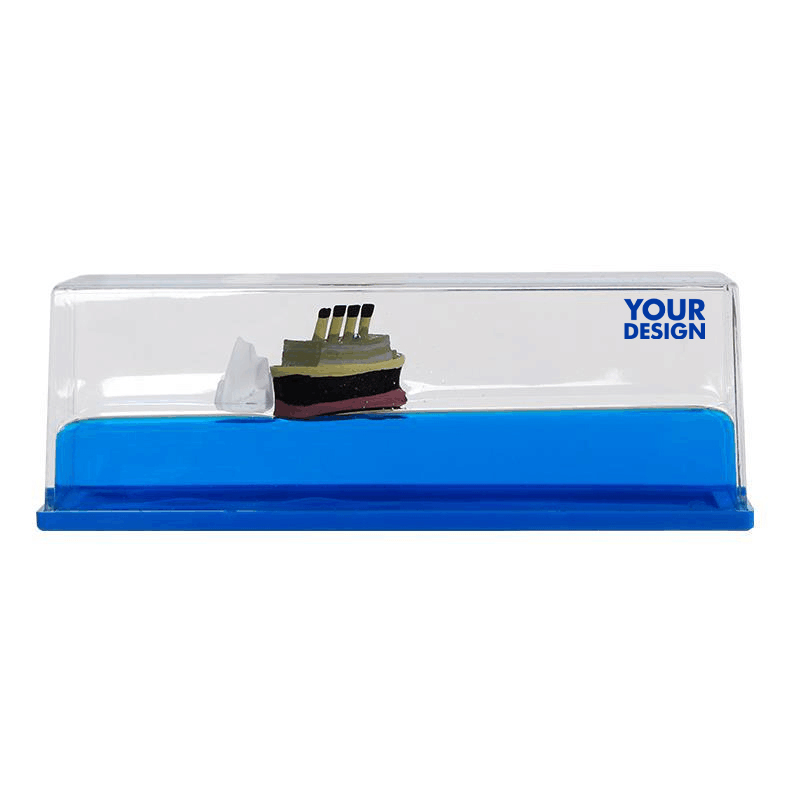 Creative Boat Sea Fluid Drift Bottle1