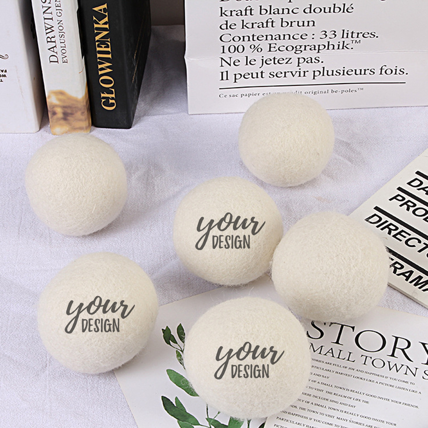 Custom Logo Laundry Dryer Balls1