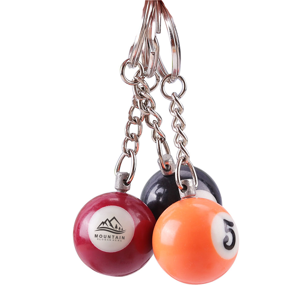 Billiard Ball Keyring