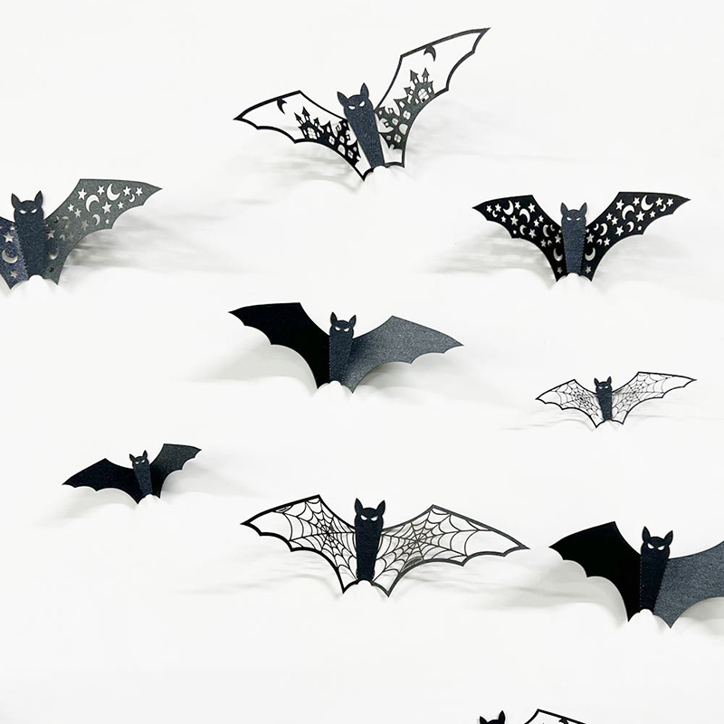 Aufkleber, 3D, Fledermaus Halloween
