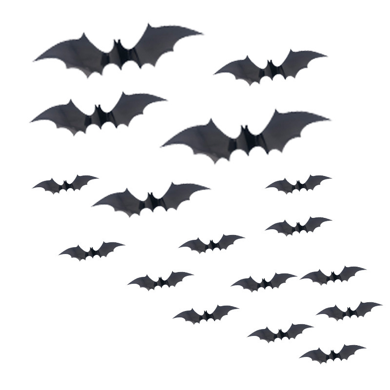  Halloween 3D Bats Decoration Stickers1