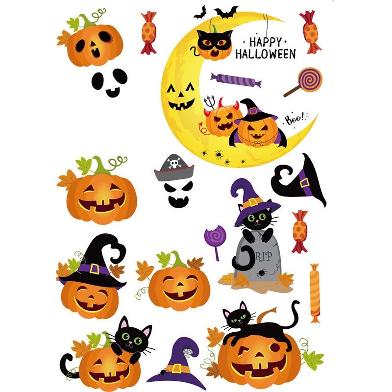 Halloween Window Clings Set