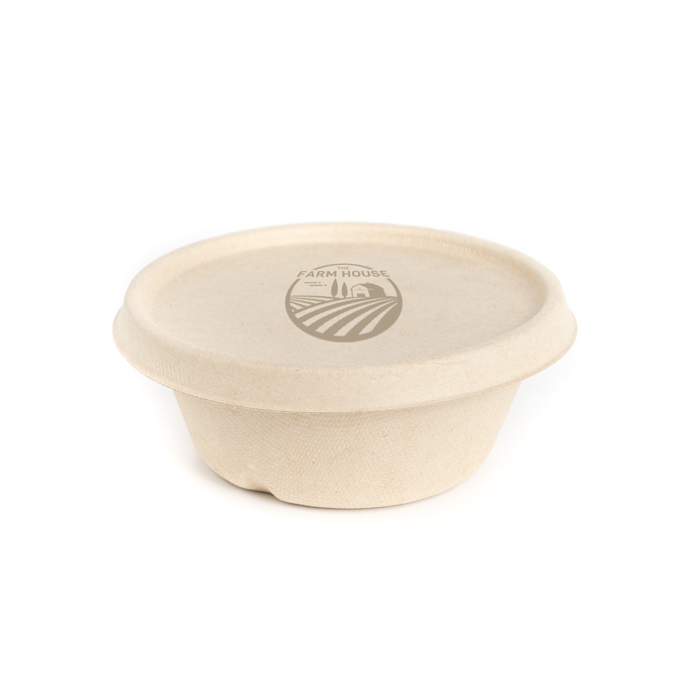 Round Biodegradable Food Bowl With Lid