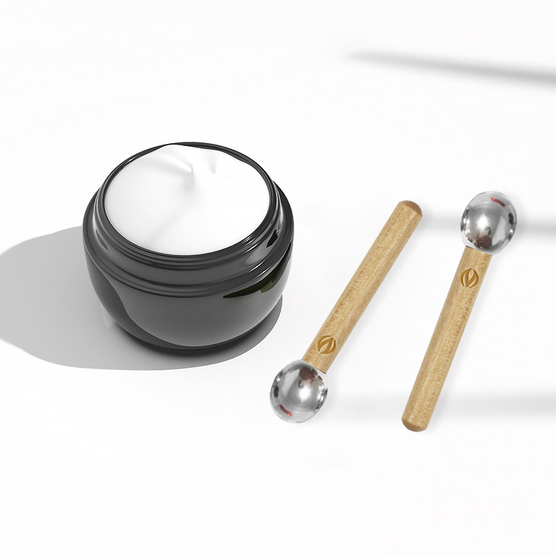 Massagestab Für Augencreme, Metall, Holz