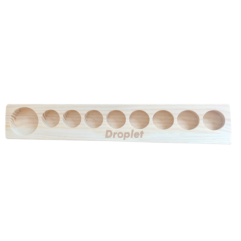 9 Holes Wooden Essential Oil Bottle Holder