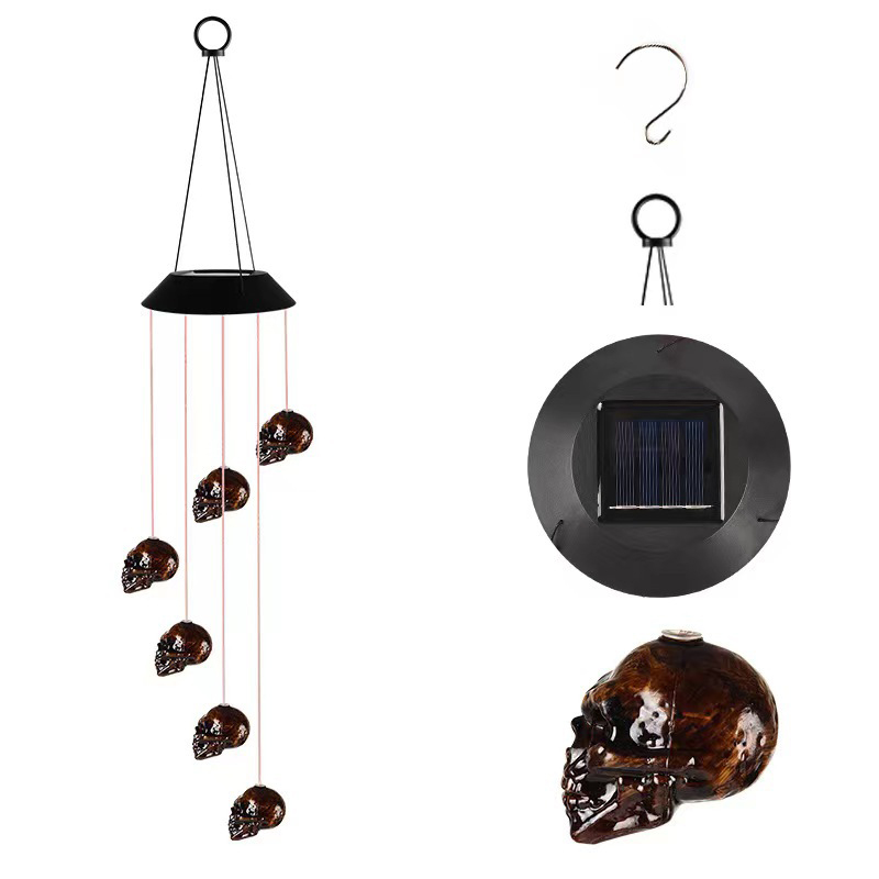 LED Solar Halloween Wind Chime Light2