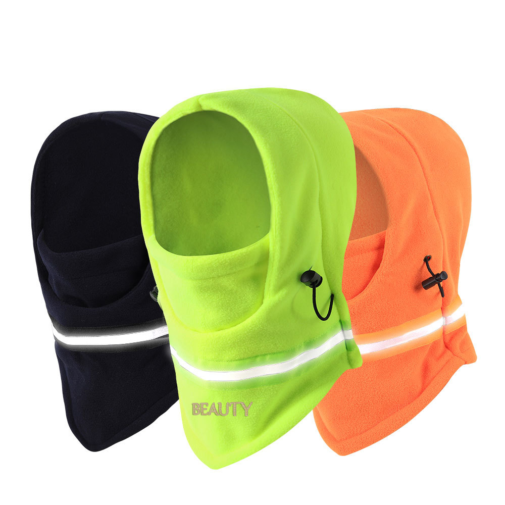 Reflective Thermal Fleece Face Ski Mask