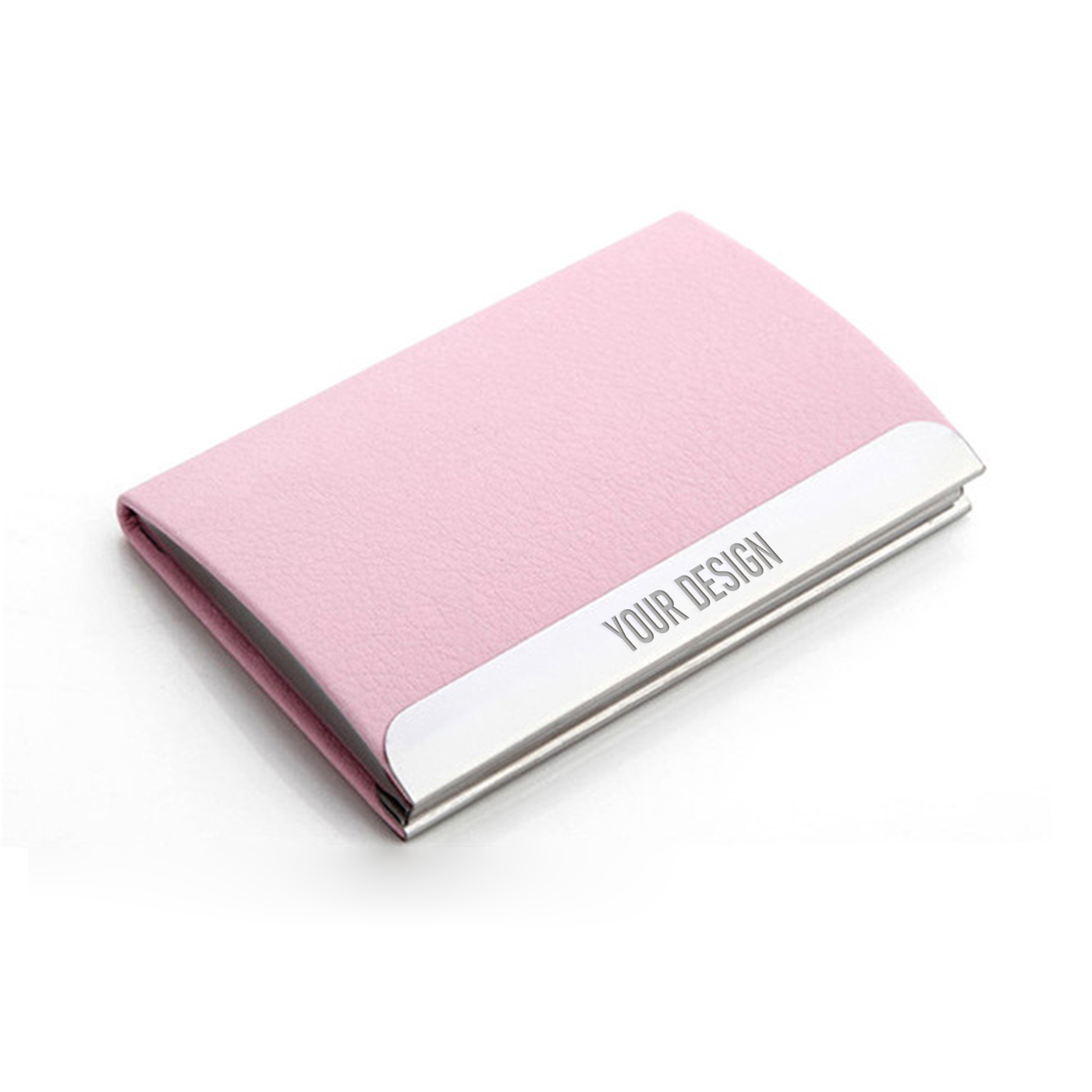 Lychee Patten Stainless Steel Card Holder1