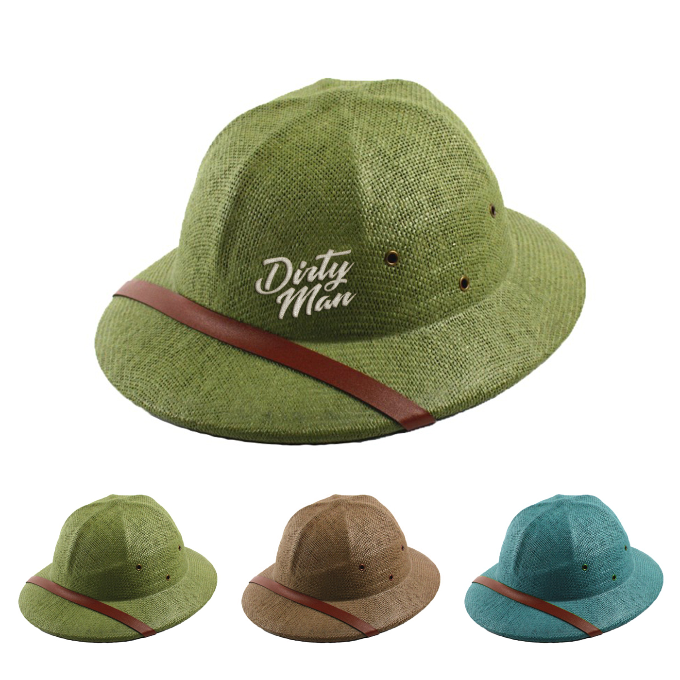 Straw Pith Helmet