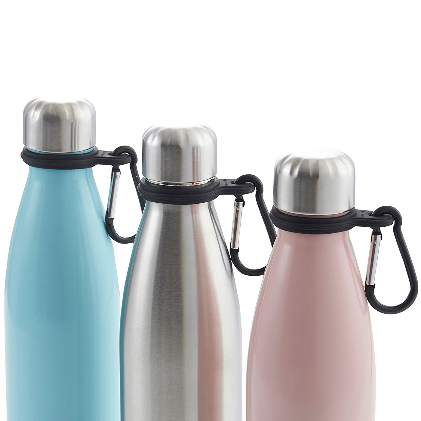 Silicone Water Bottle Carrier With Carabiner2