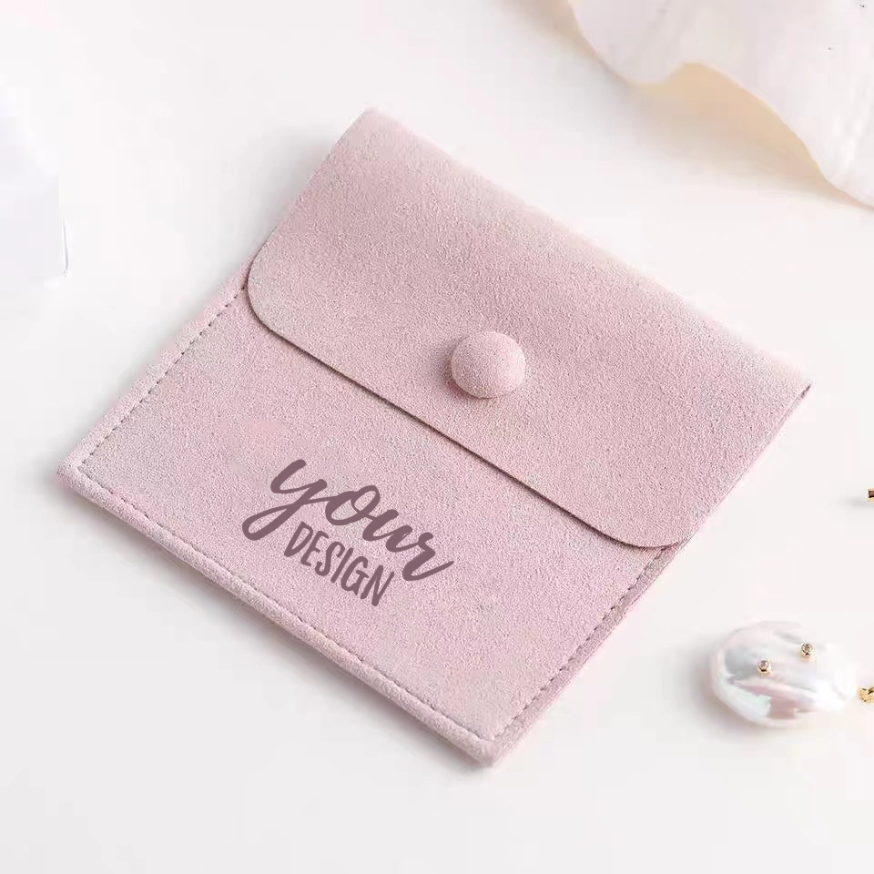 Microfiber Jewelry Pouch With Snap Button1