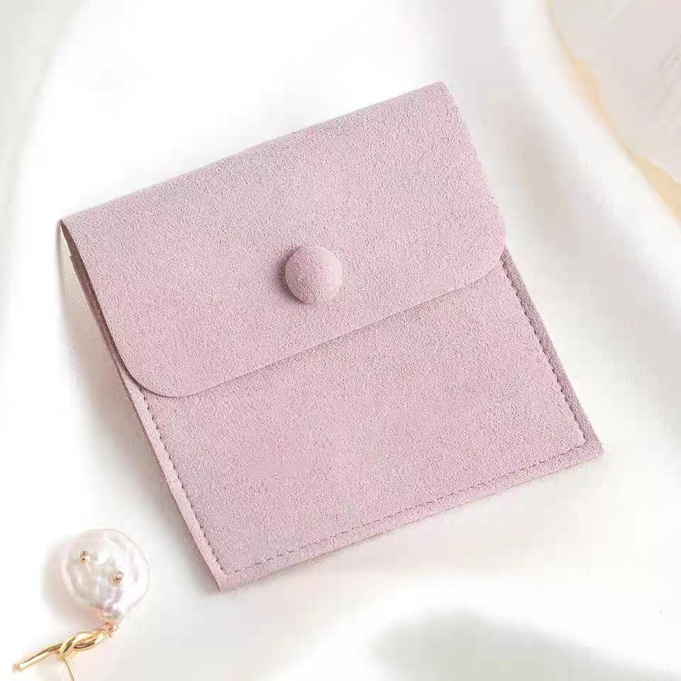 Microfiber Jewelry Pouch With Snap Button2