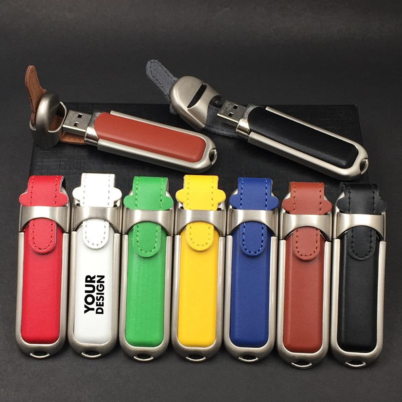 USB-Stick, Lederetui