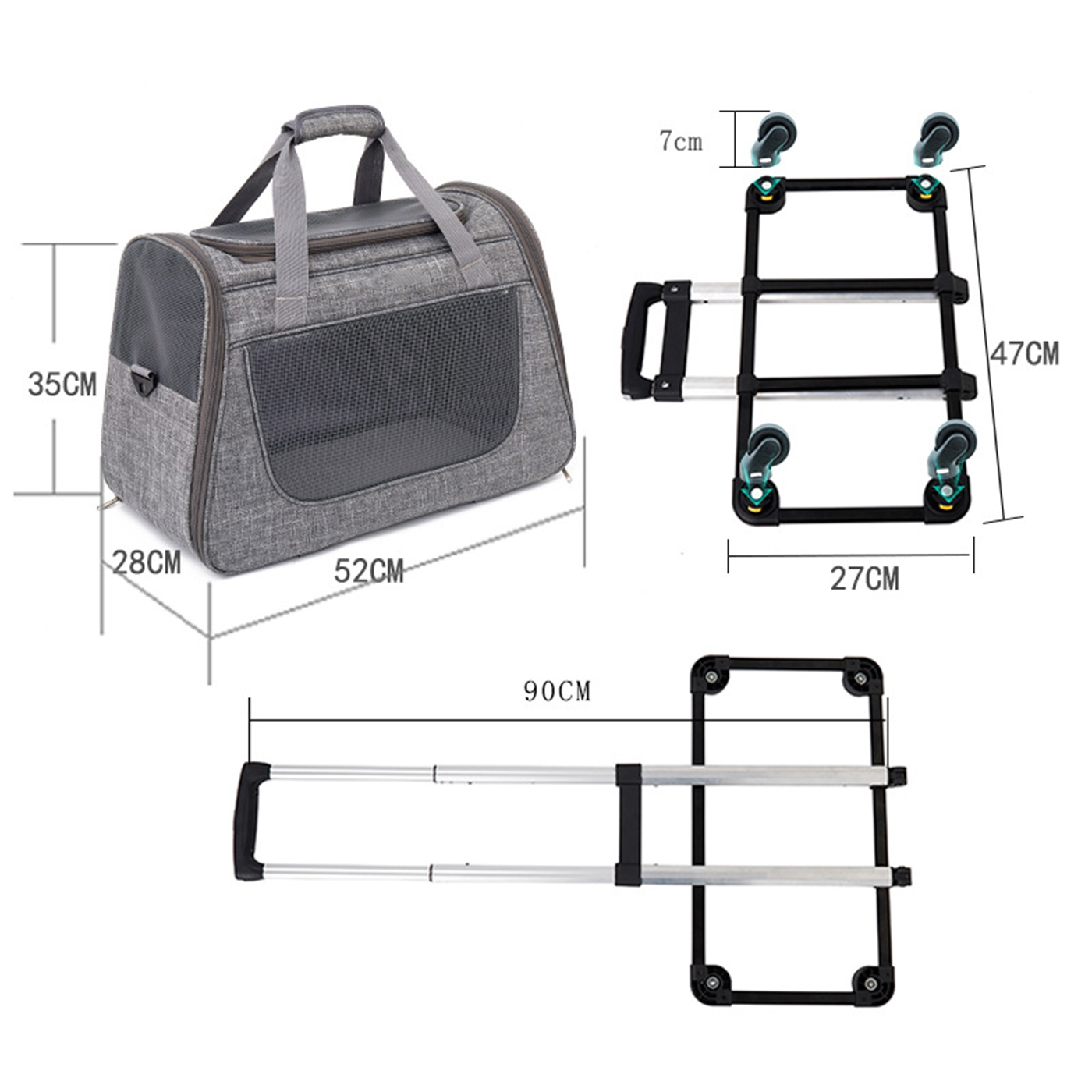 Pet Carrier Backpack With Wheels3