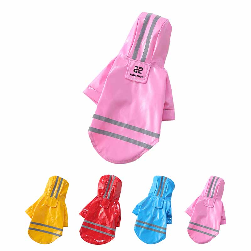 PU Reflective Pet Raincoat3