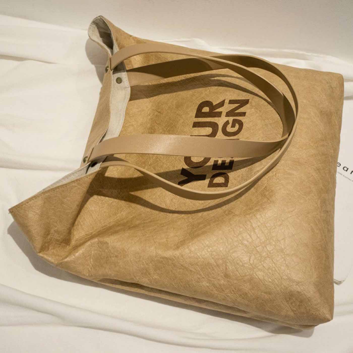 Washable Kraft Paper Shopping Bag1
