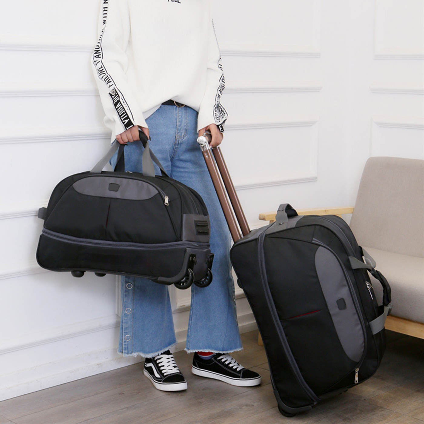 Waterproof Rolling Travel Trolley Suitcase2