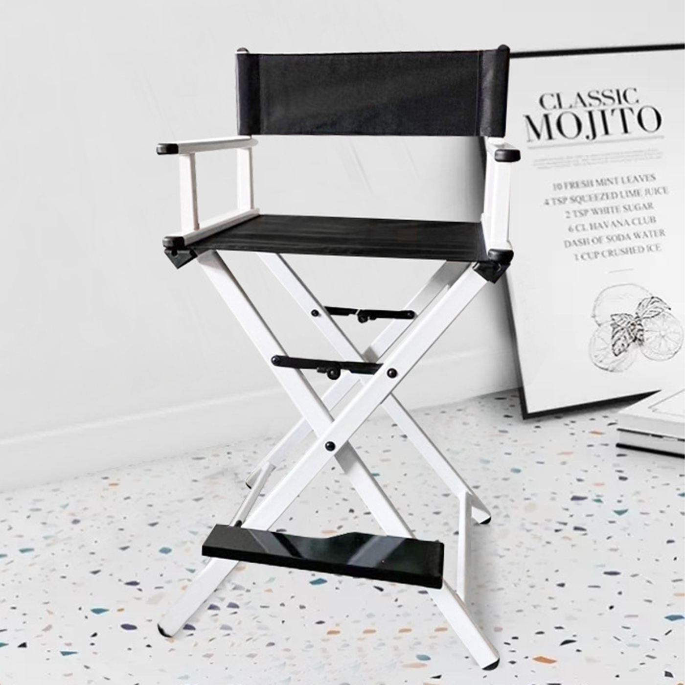 Folding Height Makeup Chair2