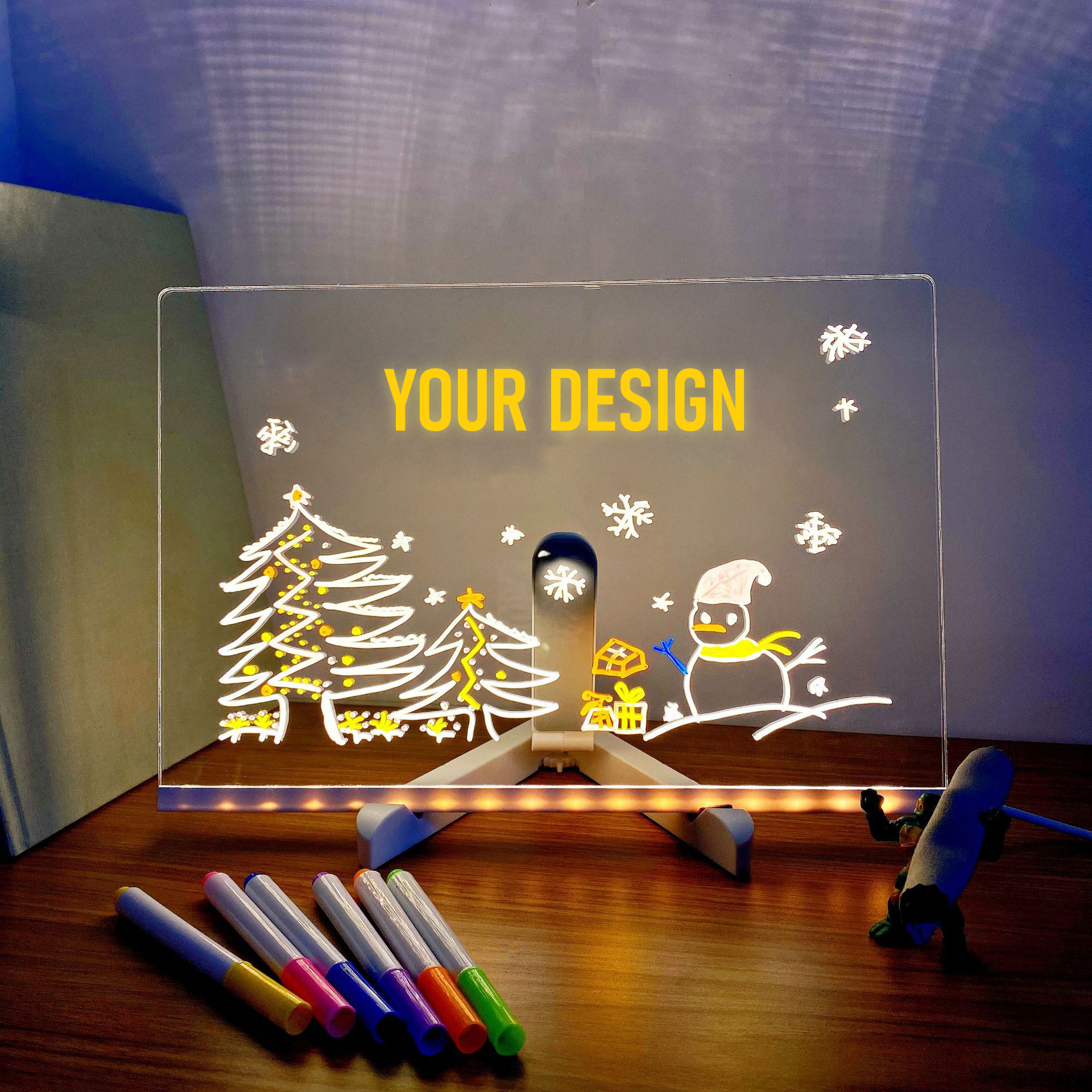 Light Up Dry Erase Board With Stand 1