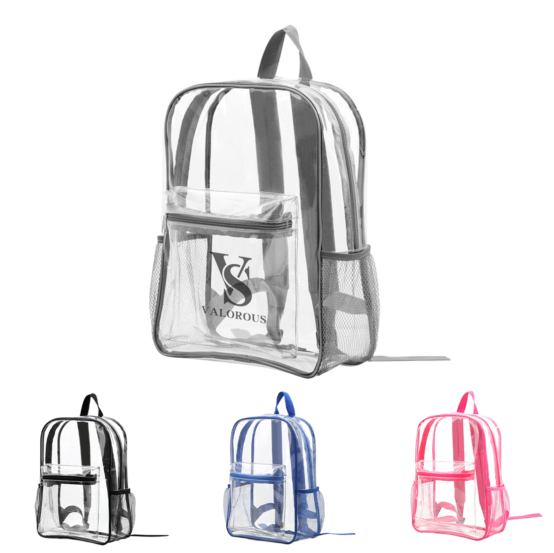 Rucksack, PVC, Transparent