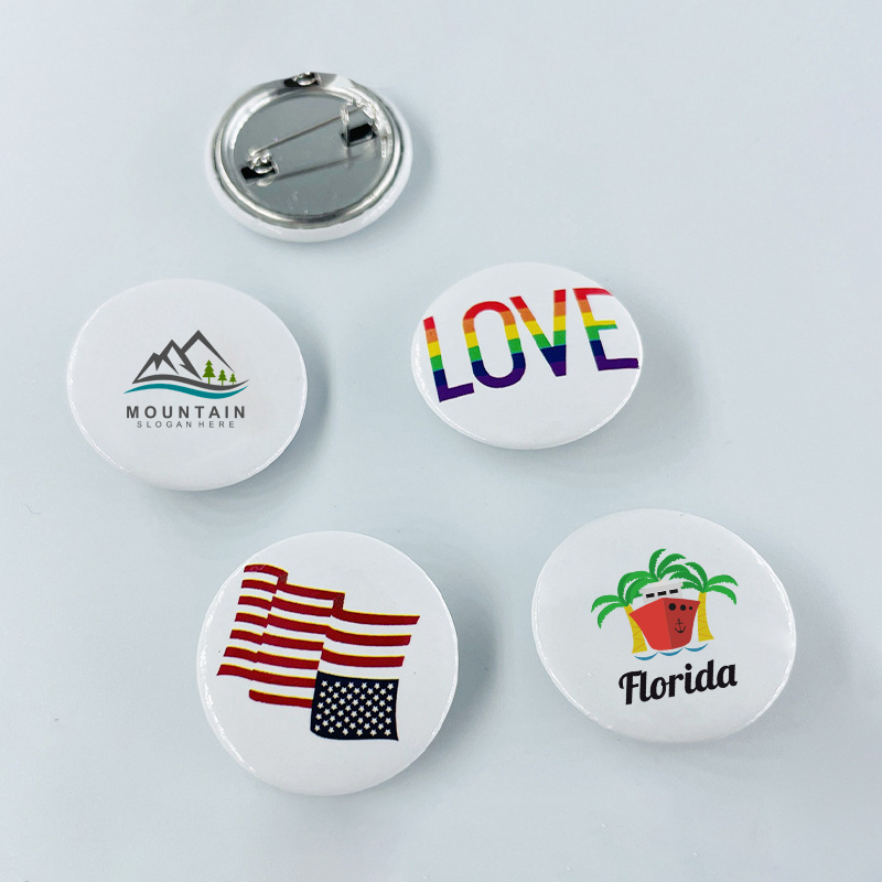 Pin-Button-Abzeichen, rund