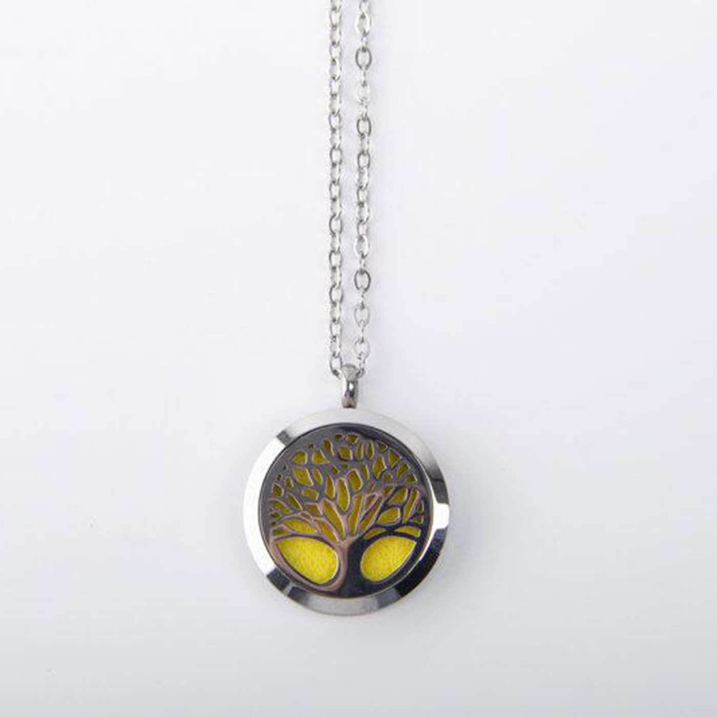 Stainless Steel Hollow Aroma Necklace4