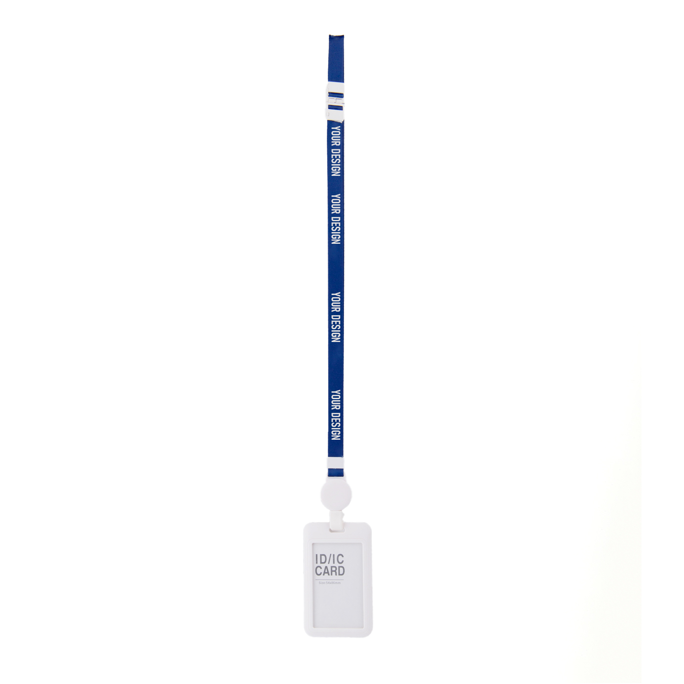 Hard Plastic Work Badge Holder With Lanyard