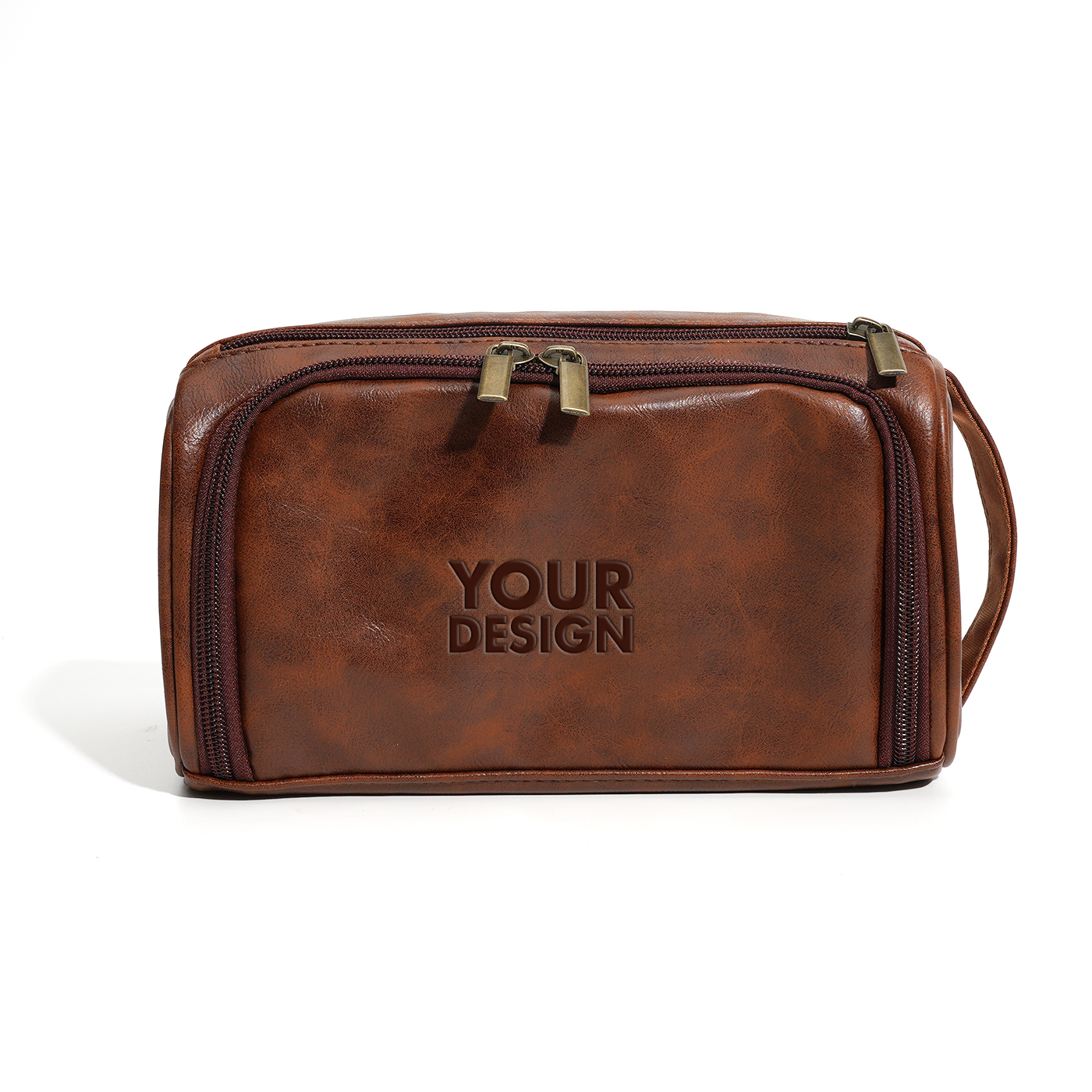 Portable PU Leather Toiletry Bag