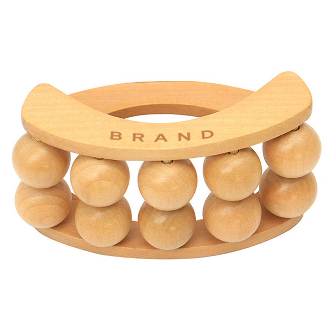 Wooden Rolling Ball Back Massager