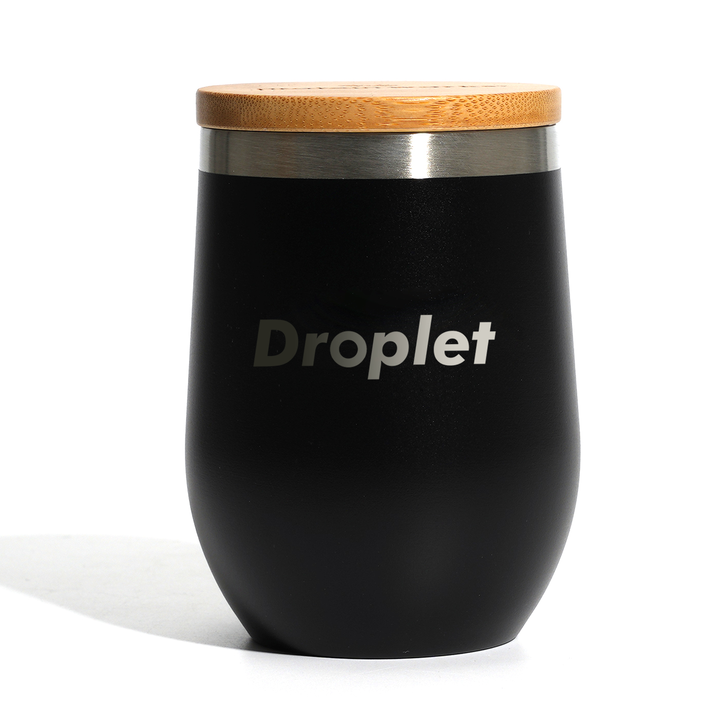 Tasse, Tasse Mit Bambusdeckel, 350ml