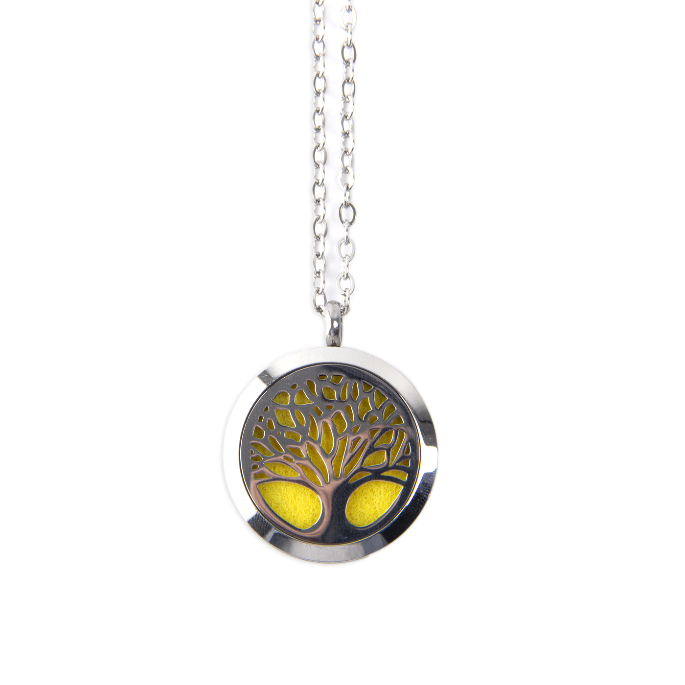 Stainless Steel Hollow Aroma Necklace2