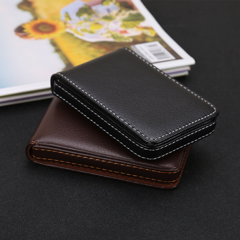 PU Leather Business Card Holder3