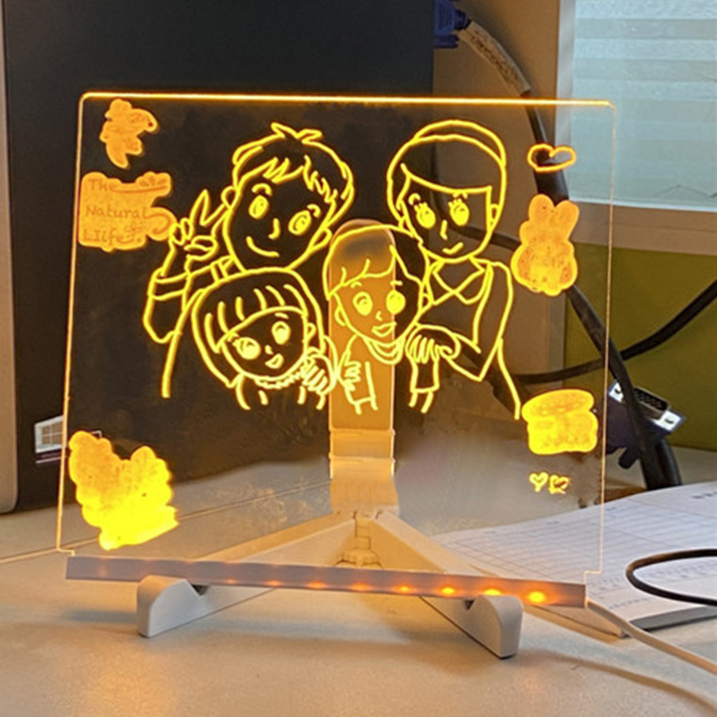Light Up Dry Erase Board With Stand 2