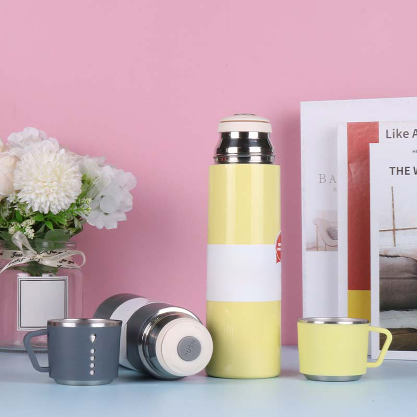 17 oz. Stainless Steel Insulated Bottle With Cup2