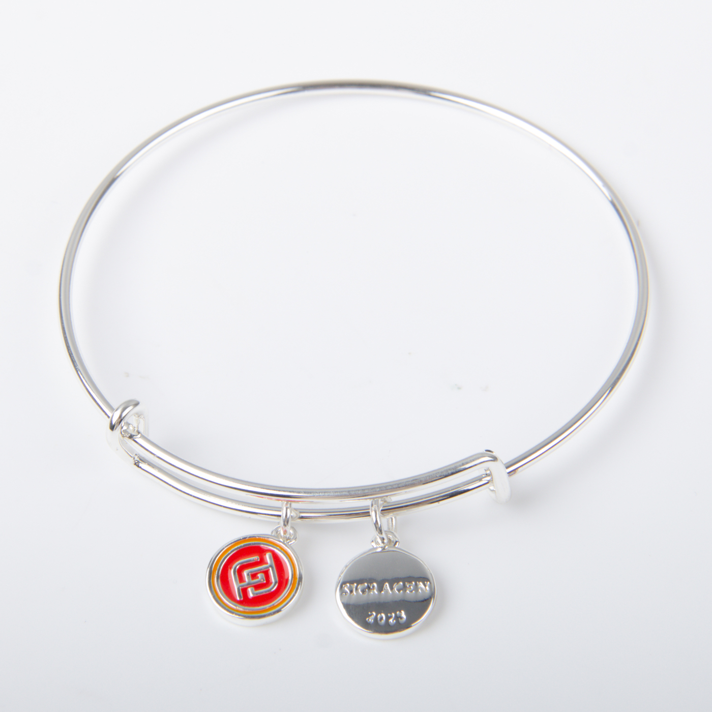 Personalized Adjustable Charm Bangle Bracelet2