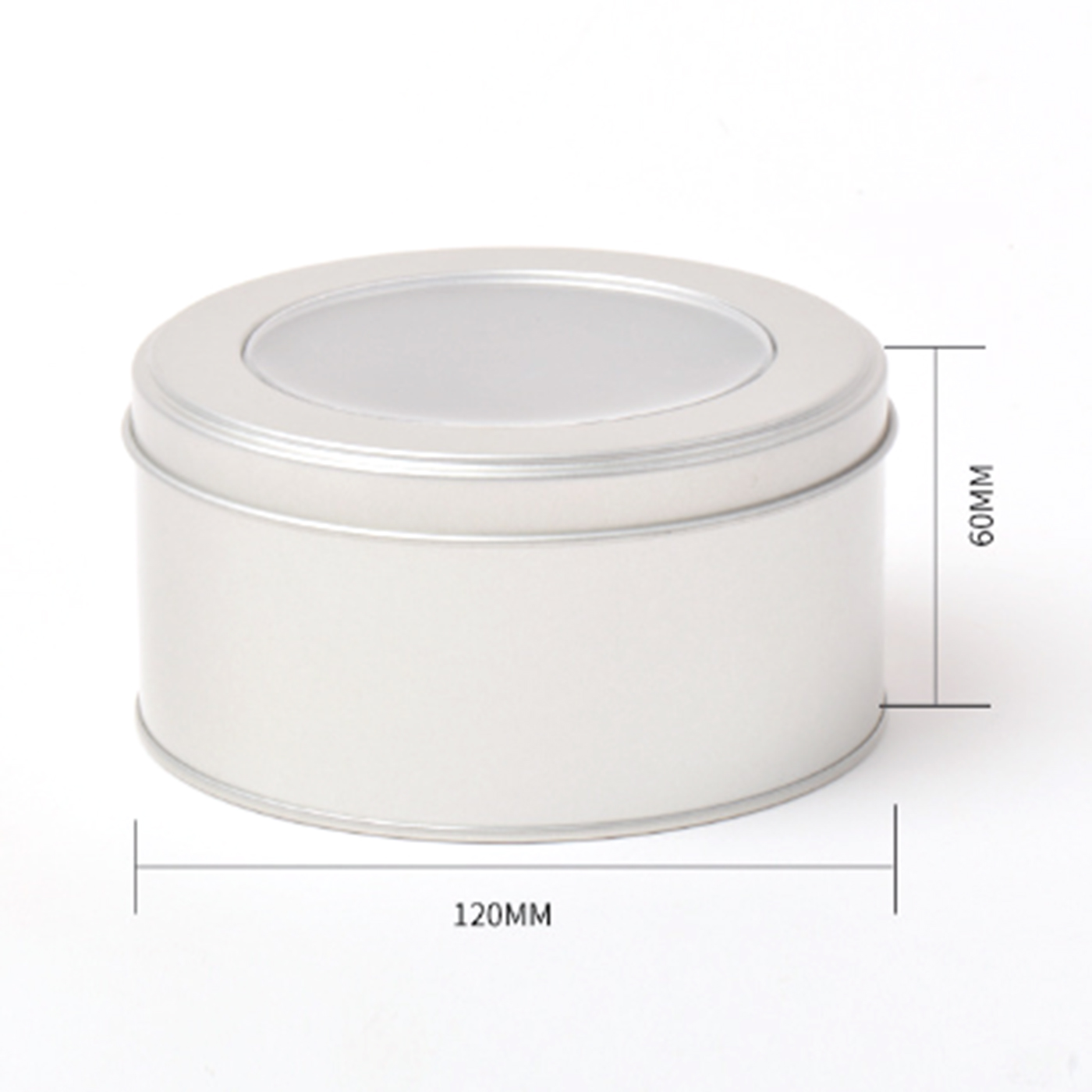  Tin Container With Window Lid 2