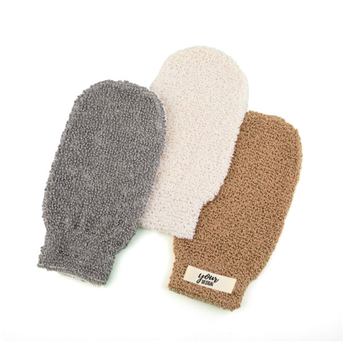 Bamboo Fiber Bath Mitt1