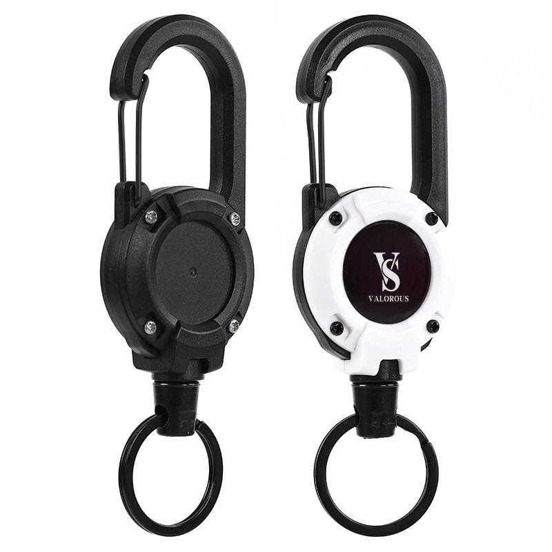 Retractable Badge Reel With Carabiner