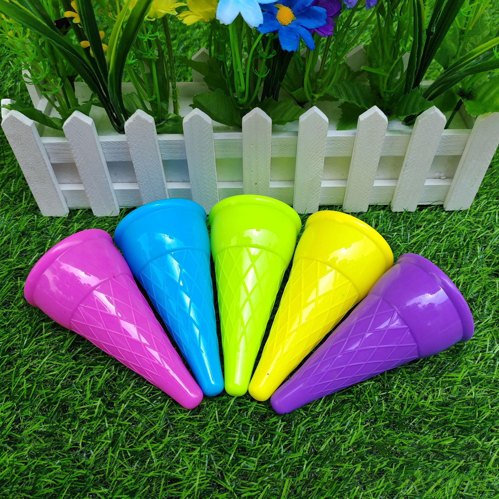 Plastic Ice Cream Cone Scoop Set2