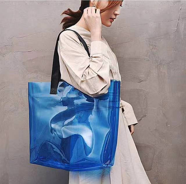PVC Colorful Clear Tote Bag2