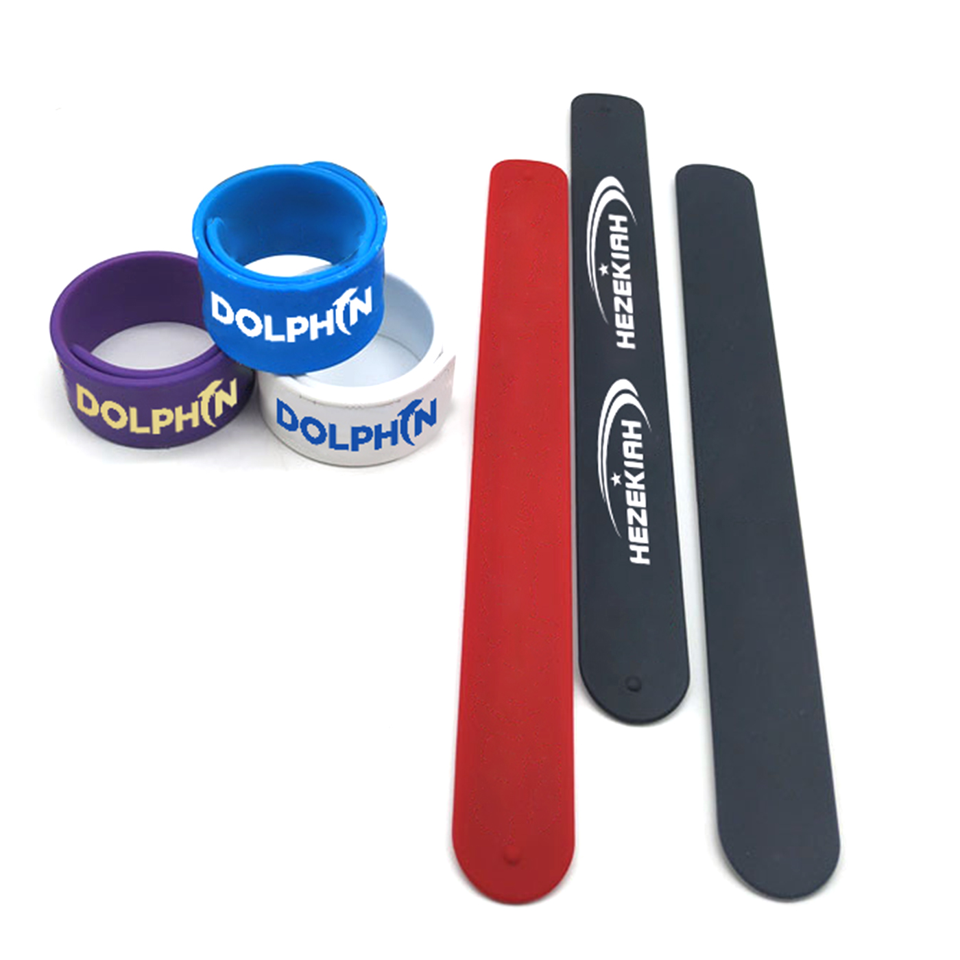 Slap-Armband Silikon, personalisiert